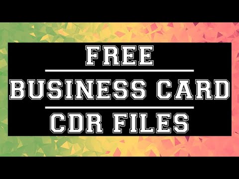 File-12_Free Visiting Card CDR File Package | CorelDRAW | Free CDR Designs | Variety Videos Video