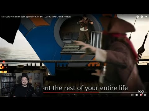 First time watching Freshy Kanal- StarLord vs. Jack Sparrow Rap Battle