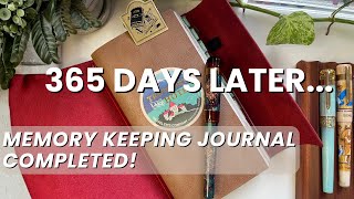 365 Days of Memory Keeping ✨ | My Completed Journal Flip Through | Sterling Ink Notebook