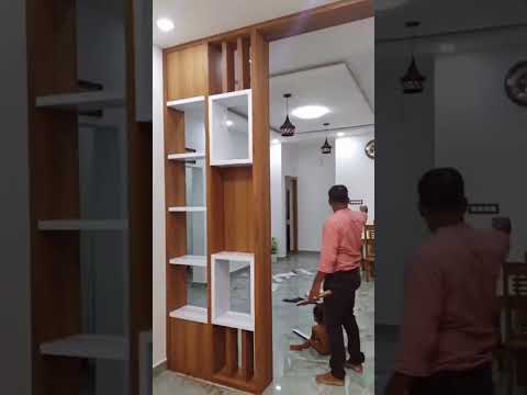 Modern partition design 2025/new living dining hall partition work /modular kitchen /modern wardrobe