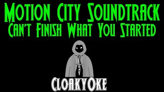 Motion City Soundtrack - Can't Finish What You Started (karaoke)