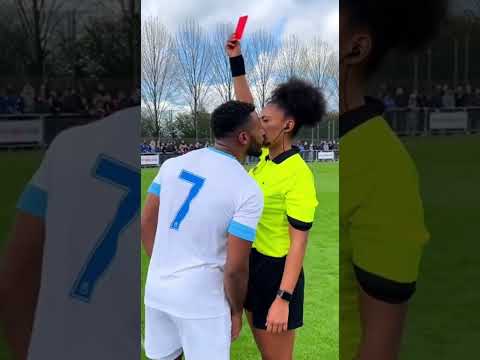 A red card nobody will forget🫣#FootballMoment #RedCardFunny#LiveReaction #StadiumLife #ViralFootball