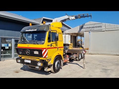 MERCEDES BENZ SK 2538 6x2 stake body + PM 24-11000kg 15m - FIŠ TRUCKS SLOVENIA