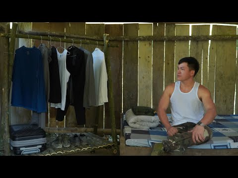 CEO Leaves the City for the Forest: Homemade Outdoor Gym & Bamboo Clothes Rack, Enjoying a Free Life