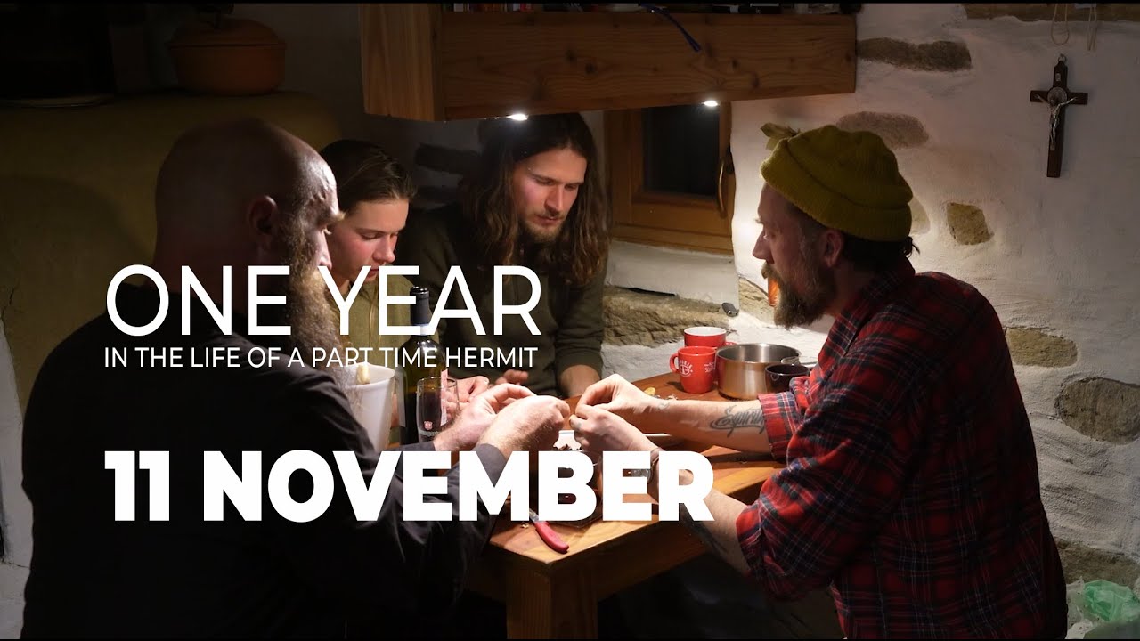 One Year in the Life of a Part Time Hermit - November - Of trading rusted metal for wood shingles