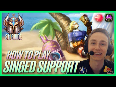 HOW TO PLAY SINGED SUPPORT SEASON 11 | Best Build&Runes | Season 11 Singed Guide | League of Legends