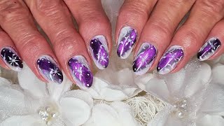 Cat eye frozen nail art. Watch me do gel rebalance in real time