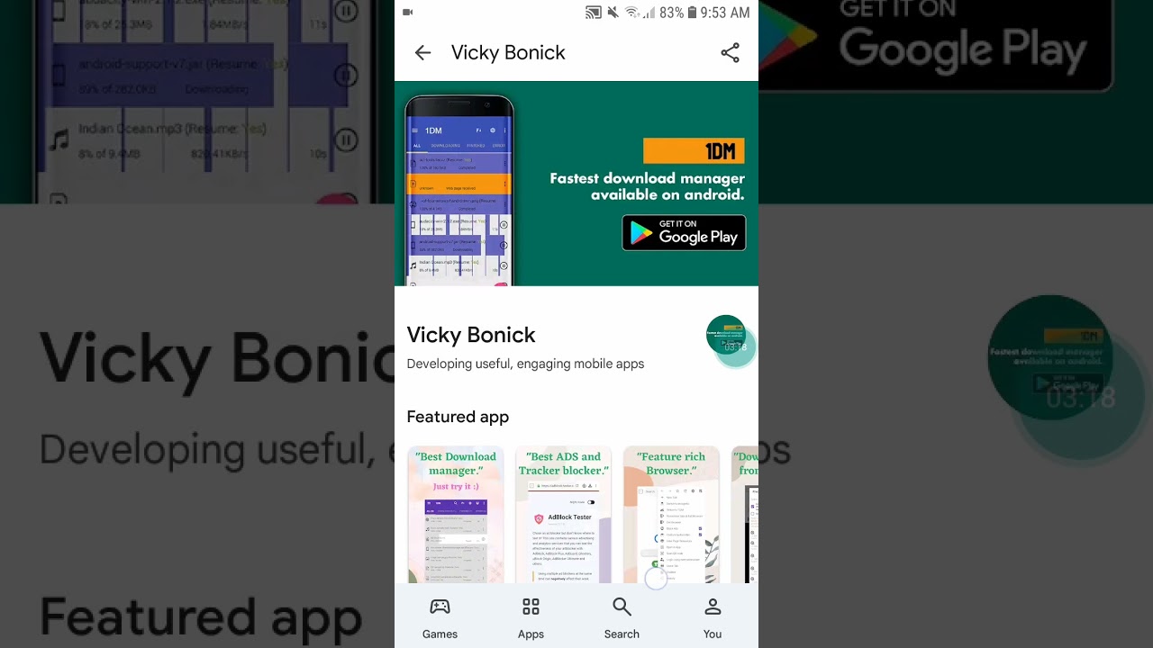 How to download and install 1DM & 1DM+ through browser or play store in your android mobile