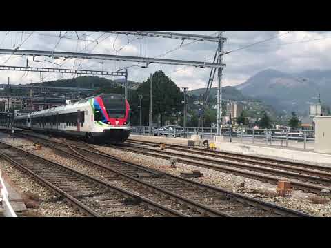 Etr 524 in transito al PL di Lugano