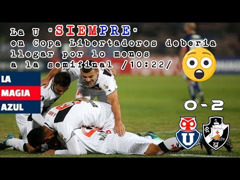 MAGIA AZUL - U de Chile 0 Vasco de Gama 2 - Copa Libertadores de Ámerica