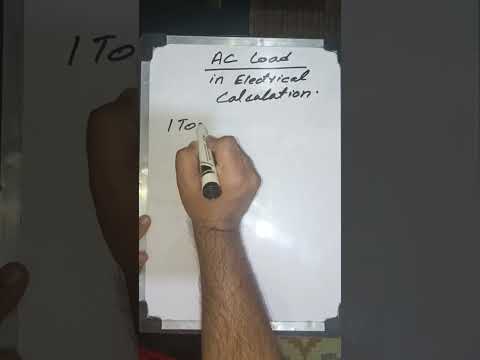 AIR CONDITIONER ELECTRICAL LOAD IN CALCULATION #electrical