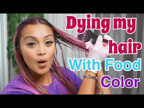 image-How long does food dye stay in your hair?