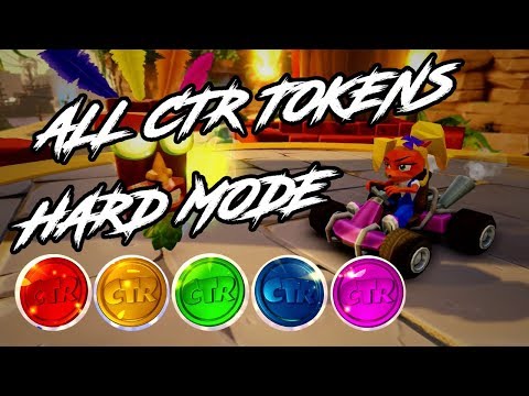 All CTR Tokens [Casual Hard Mode Adventure 101% Walkthrough] - Crash Team Racing: Nitro Fueled