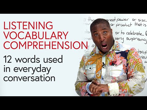 聽力、詞彙、理解:學習 12 個新單詞 (Listening, Vocabulary, Comprehension: Learn 12 new words)