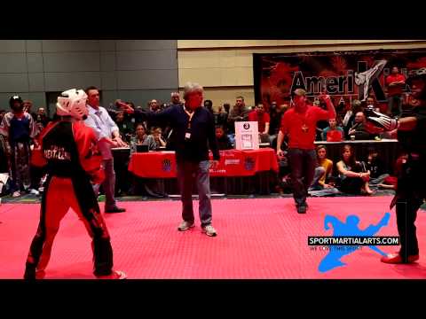James Pore vs Chad Cannon - Team Sparring - Amerikick Internationals 2014