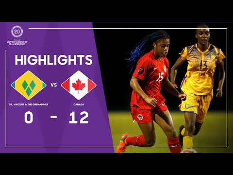 Concacaf Womens Under-20 Championship 2023 Highlights | St. Vincent & the Grenadines vs Canada