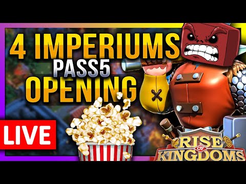 4 Imperium KD's: KVK2 Pass5 Opening LIVE 🔴#S21010 - Rise of Kingdoms ROK Fleisch