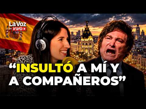 ESCÁNDALO en ESPAÑA: Rompe el silencio la periodista insultada por Milei | Julia Molina