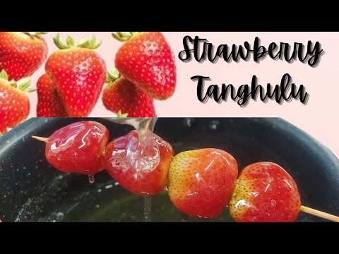 Strawberry Tanghulu recipe by kitchen with Momo|Korean Fruit candy recipe|Tanghulu recipe