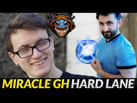 Miracle- ft GH in Hard Safelane against 2 Range heroes