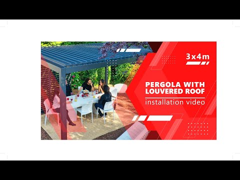 Mr. GARDENER Pergola Deluxe 111 - 300 x 400cm | anthrazit