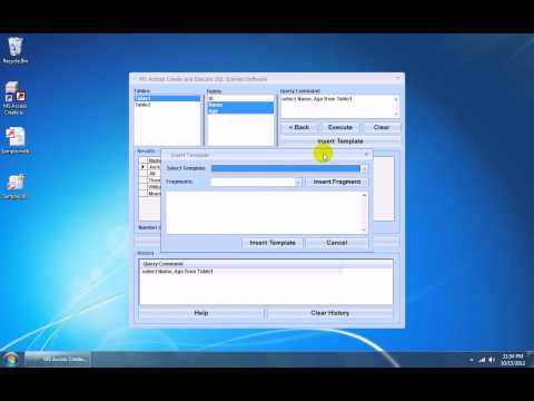 MS Access Create and Edit SQL Queries Software
