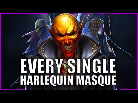 Every Single Harlequin Masque EXPLAINED By An Australian | Warhammer 40k Lore