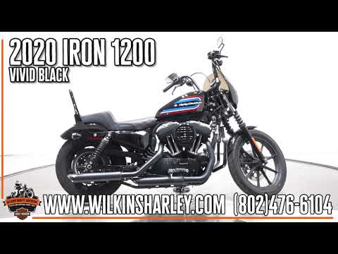2020 Harley-Davidson XL1200N Iron 1200 in Vivid Black