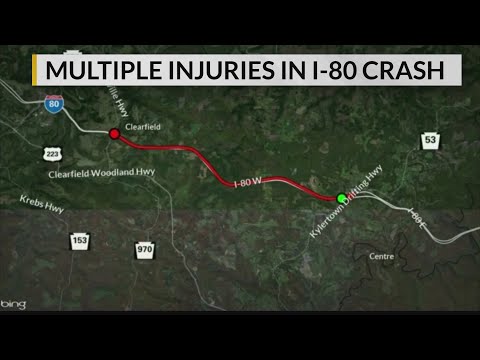 Multiple Injuries in I-80 Crash
