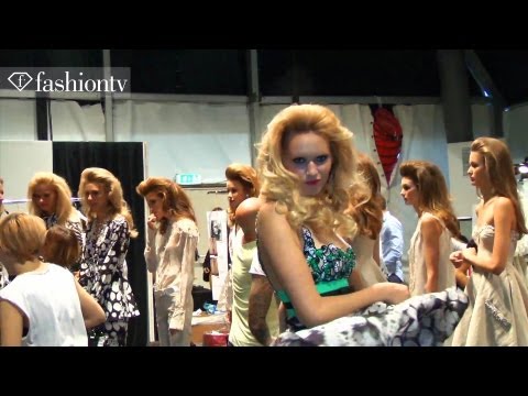 Hair & Makeup - Roccobarocco Backstage - Milan Fashion Week Spring 2012 MFW | FashionTV - FTV