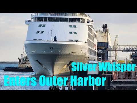 Thumbnail for Silver Whisper entering Outer Harbor Adelaide 8 Dec 2023
