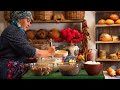 Cooking Old Fashioned Crepes For Breakfast In The Village Garden