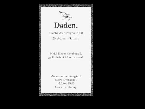 Elvebakkenrevyen 2020 - Døden.