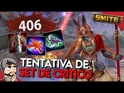 TENTATIVA DE SET DE CRÍTICO! SET JUNGLER - Conquista - ⚡ Smite BR