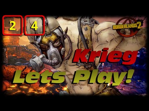 Borderlands 2 Krieg Lets Play Ep 24! Raging & Failing My Way To The Bunker!!! (BNK3R)