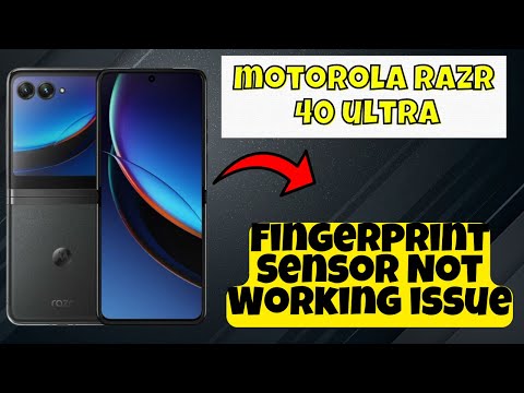 Fingerprint Sensor Not Working issue Motorola Razr 40 Ultra || How to solve fingerprint issues