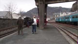 preview picture of video 'A trip up the Ffestiniog Railway in Spring 2013'