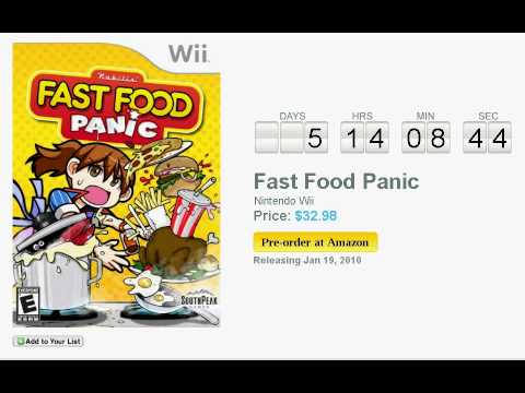 fast food panic wii youtube