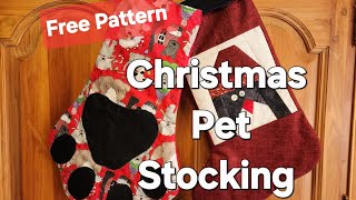 Pet Stocking For Beginner Sewers To Learn How To Make In Minutes, Christmas In July Sewing Project 