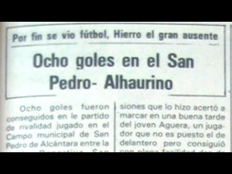 Hemeroteca: UD San Pedro 4 - 4 CD Alhaurino (Tercera División - Temporada 1981/82)