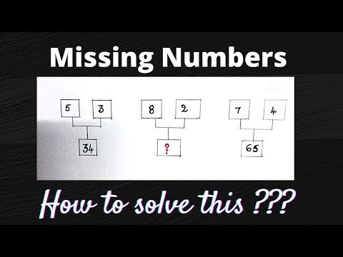 Missing numbers - how to solve missing numbers - maths puzzles and riddles for kids