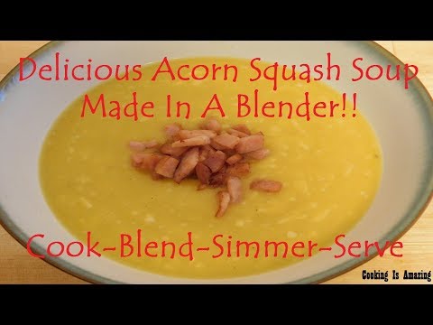 How to make Healthy, Creamy and Delicious Acorn Squash Soup