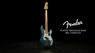 Video thumbnail for Fender Player Precision Bass MN, Tidepool | Gear4music demo by Gear4music Guitars