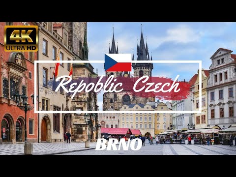 Walking in BRNO / Czech Republic 🇨🇿- Summer (2019) - 4K 60fps (UHD)-Traveling Around Europe.
