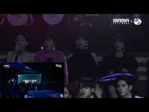 TWICE reaction to BTS in 2018 MAMA