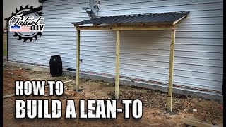 How To Build A Lean To On An Existing Building