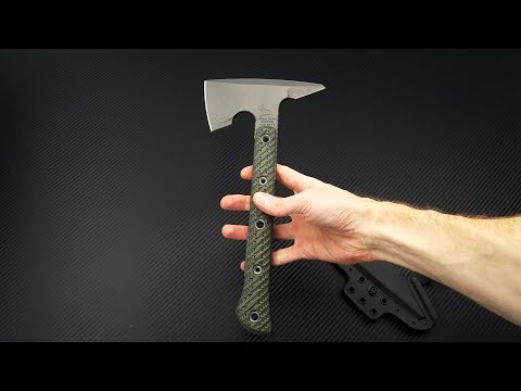 RMJ Tactical Jenny Wren Spike Dirty Olive Green 80CrV2 Tomahawk