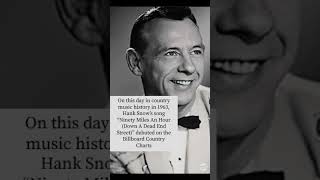 On this day in country music history in 1963 Hank Snow hit the charts #countrymusic #60smusic