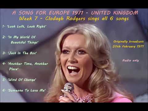 A Song For Europe 1971 - United Kingdom - Week 7 - Clodagh Rodgers sings all 6 songs.