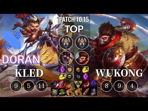 DRX Doran Kled vs Wukong Top - KR Patch 10.15